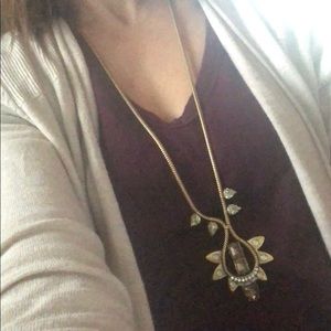 Stella & Dot Gold Pendent Necklace